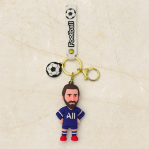 Messi-Inspired Football Keychain with Strap