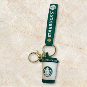 Starbucks Cup Keychain with Strap