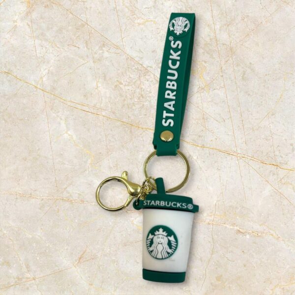 Starbucks Cup Keychain with Strap